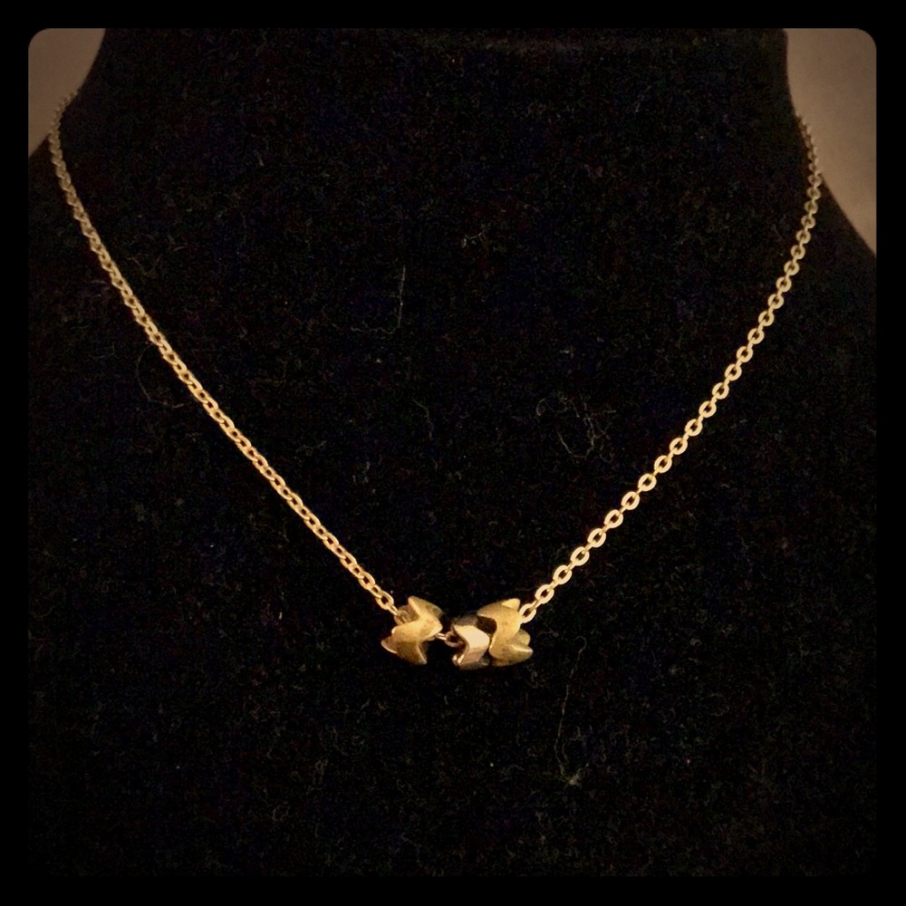 Sterling beads on a goldtone chain
